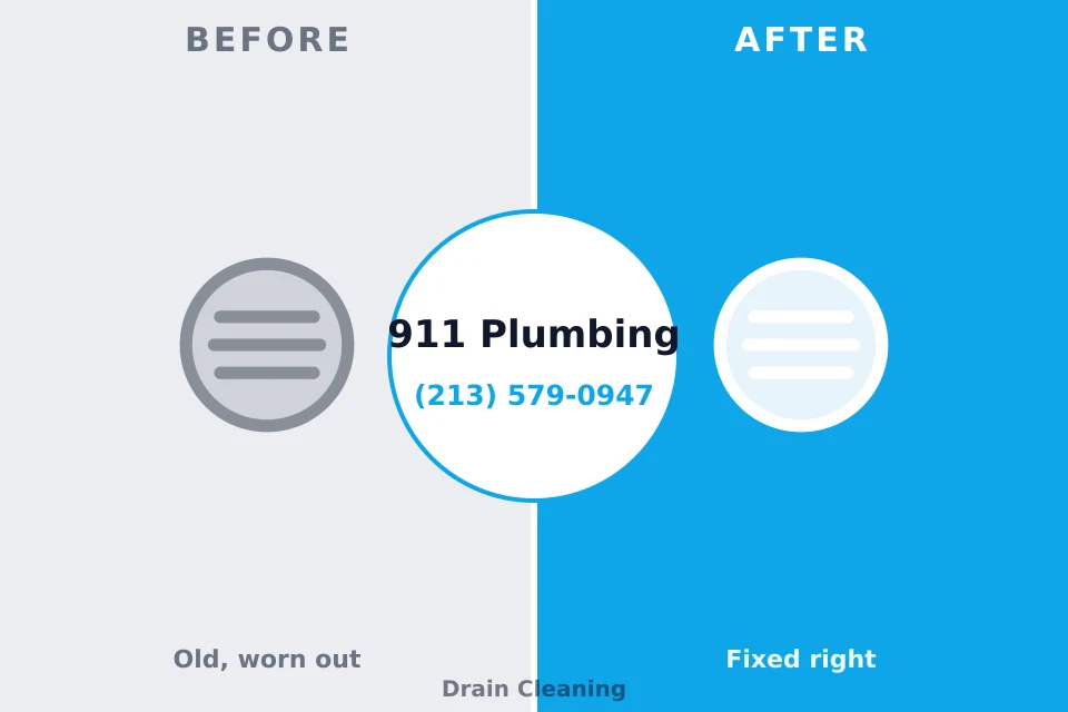 Before and after: plumbing repair Aspen Hill, MD